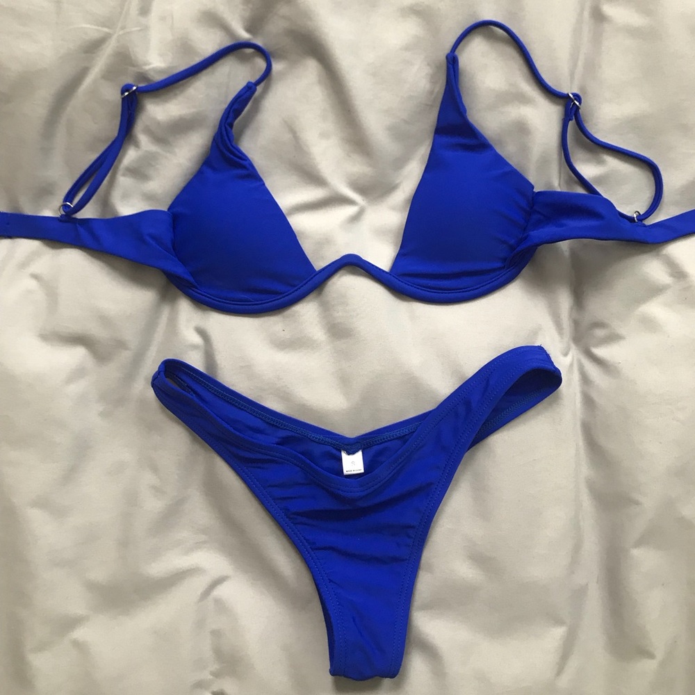Royal blue bikini